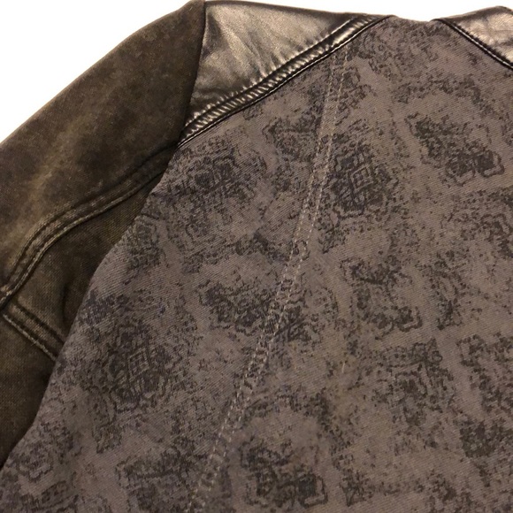 Free people leather trimmed jacket - Picture 4 of 4